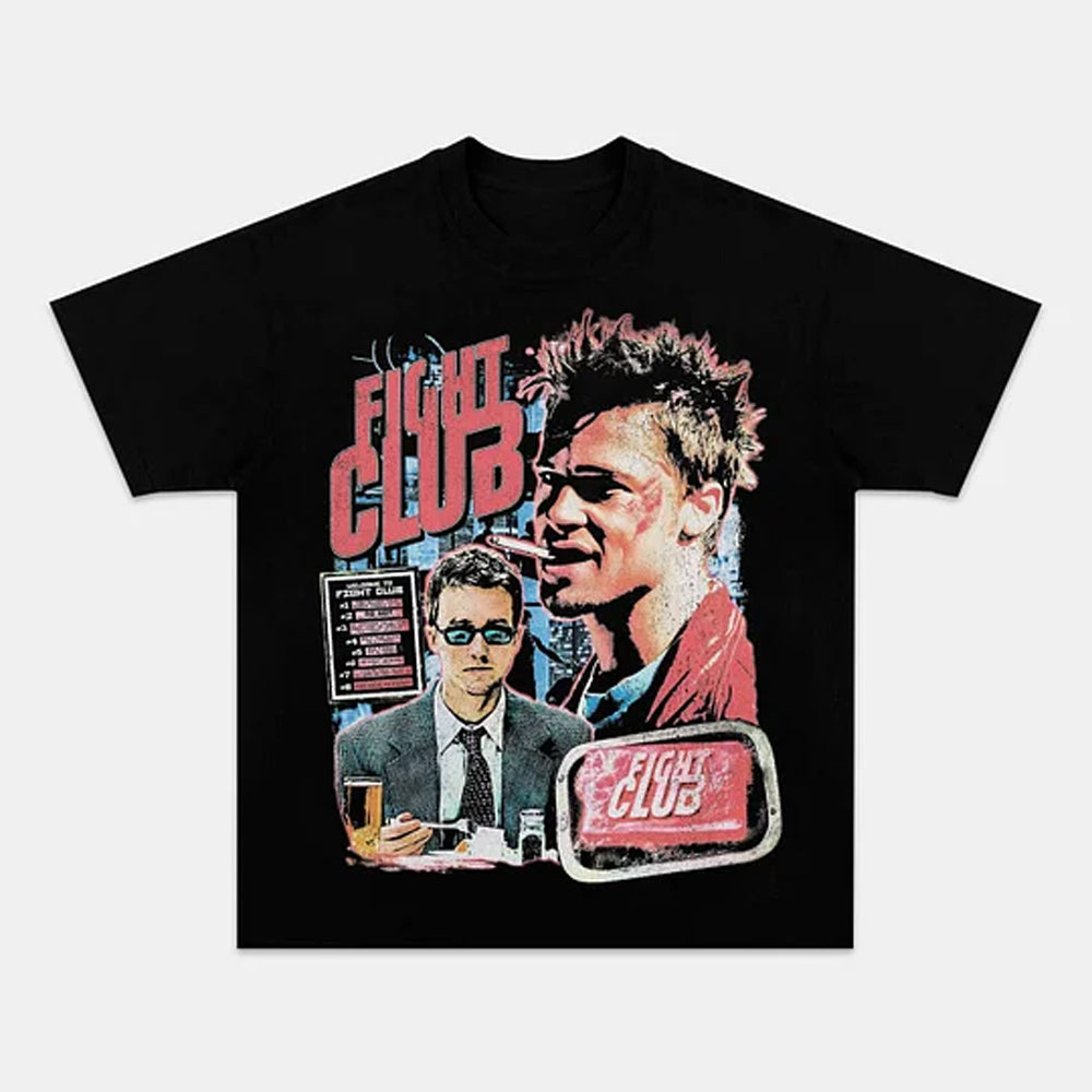 Fight Club 1999 Vintage Graphic Tee Iconic Movie Style