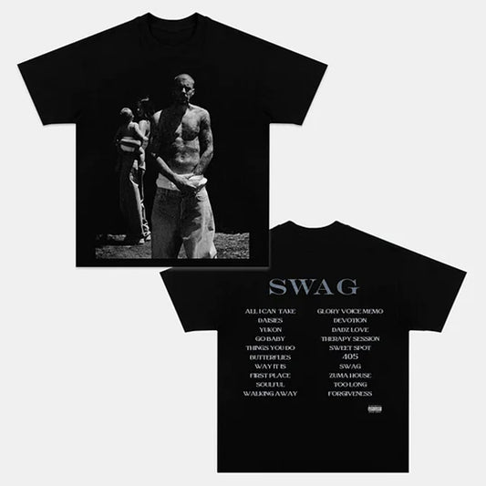 JUSTIN BIEBER & SWAG TEE Back & Front