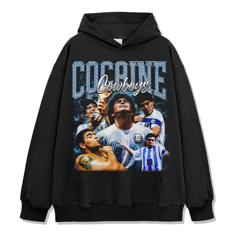 Cocaine Cowboys By Diego Maradona Hoodie