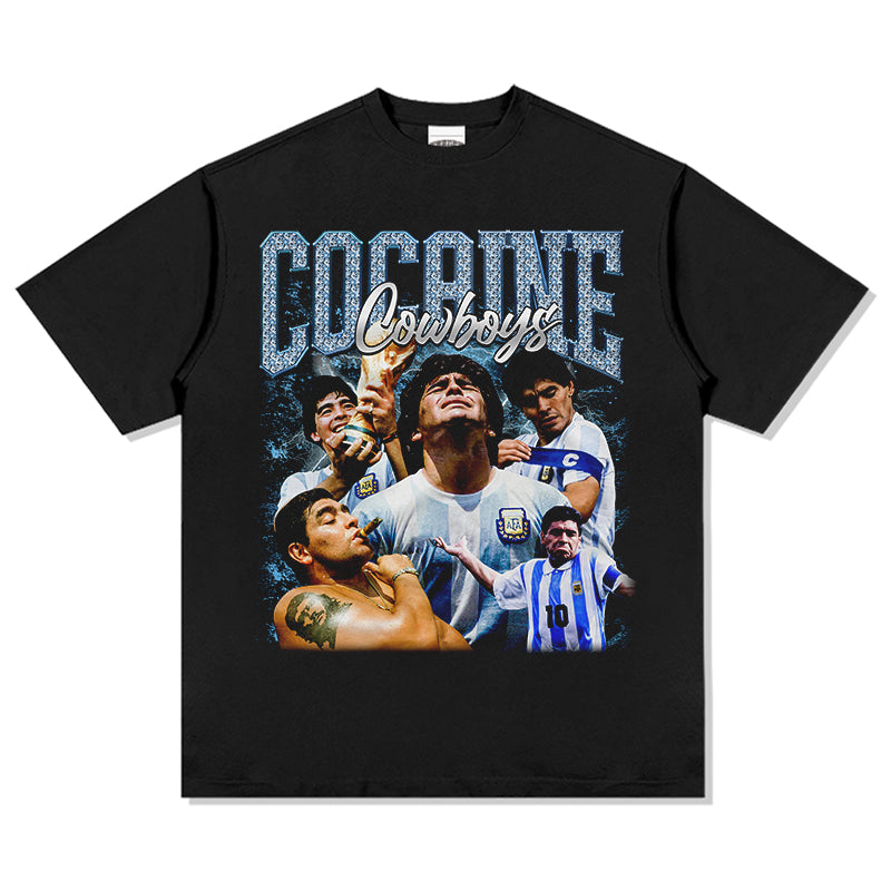 Cocaine Cowboys By Diego Maradona Tee