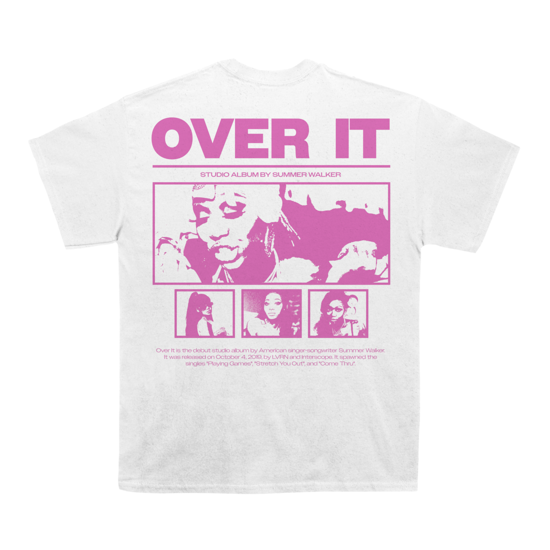 Summer Walker "Over It" Back Deisgn TEE