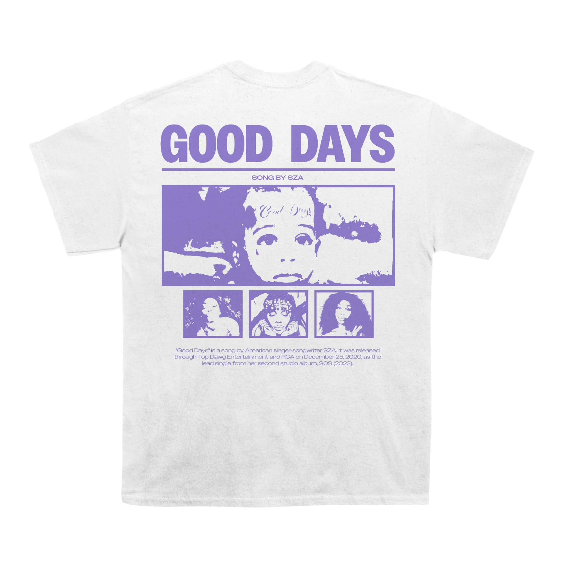 Sza "Good Days" Back Design TEE