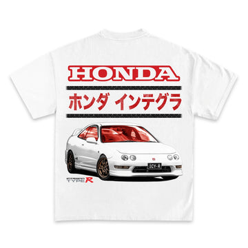 Honda "Integra Type R JDM" Racing  Back Design Graphic TEE