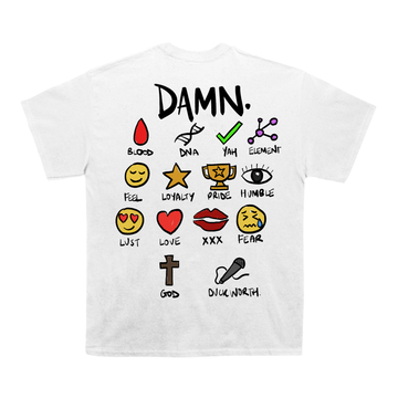Kendrick Lamar "Damn Notebook" Back Design TEE