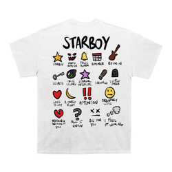 The Weeknd "Starboy" Notebook Back Design TEE