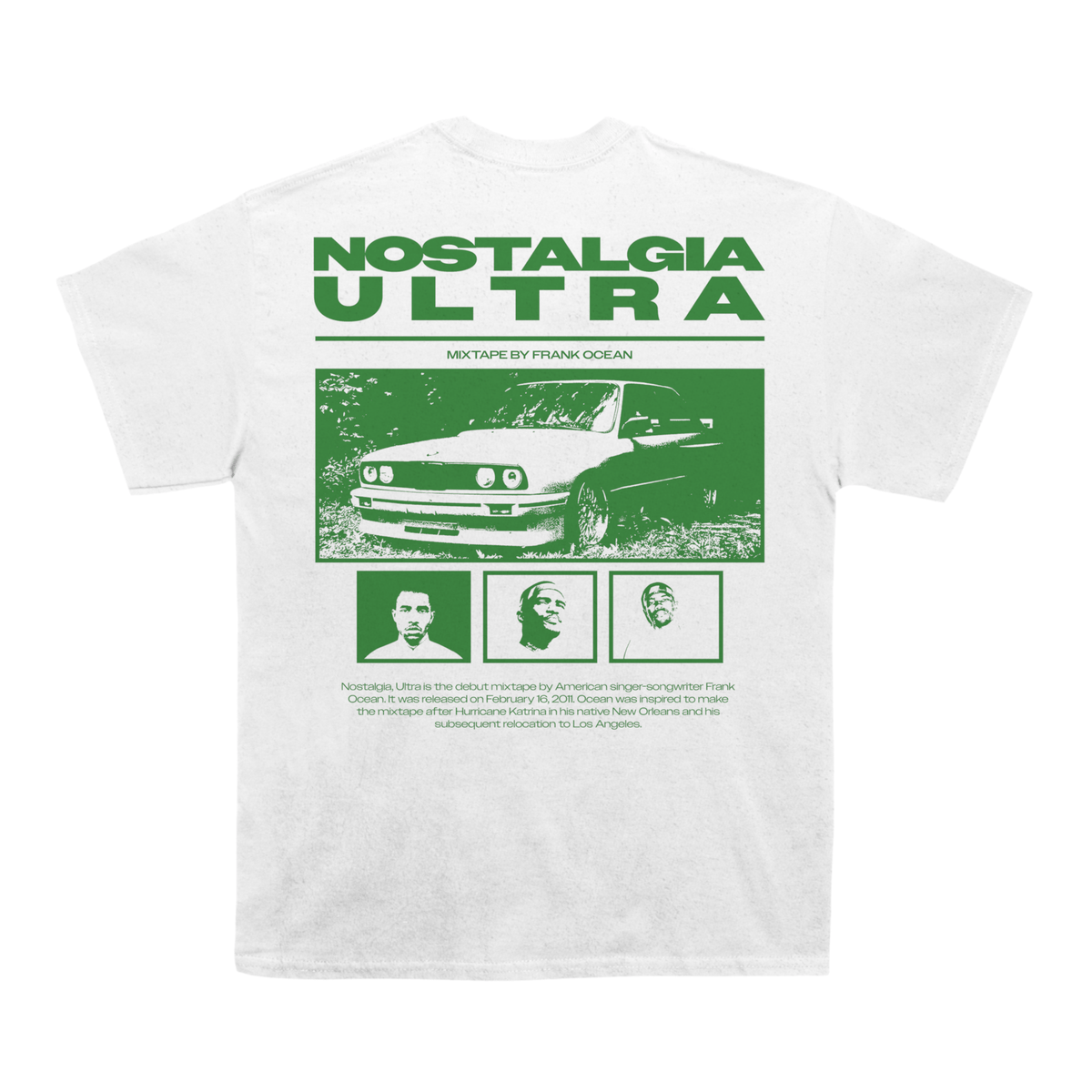 Frank Ocean "Nostalgia Ultra" Back Design TEE