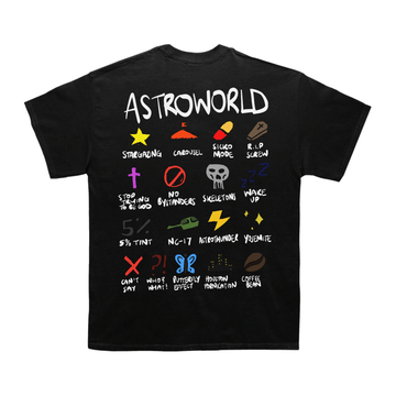 Travis Scott "Astroworld" Notebook Back Design TEE