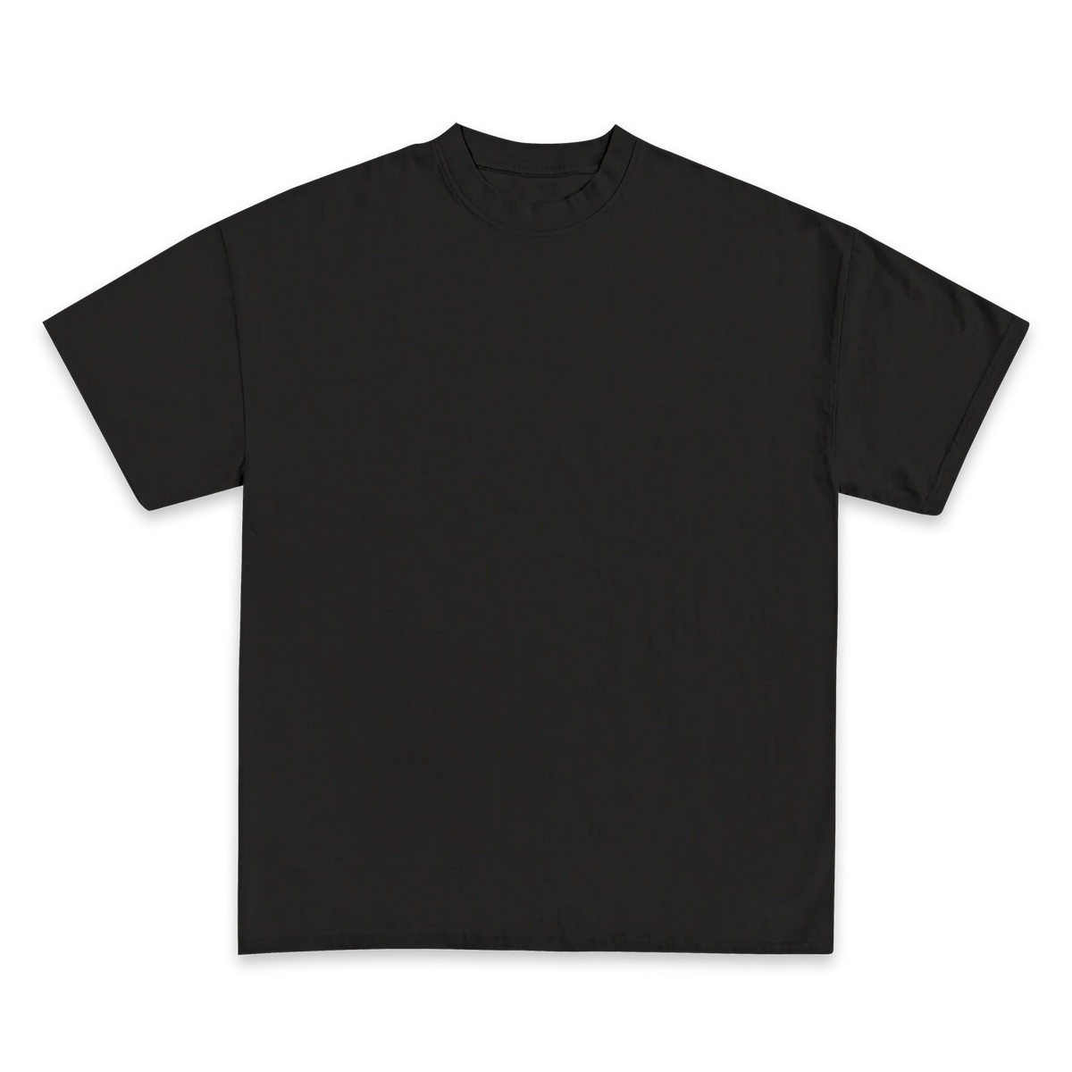Custom Print Tee — Black front