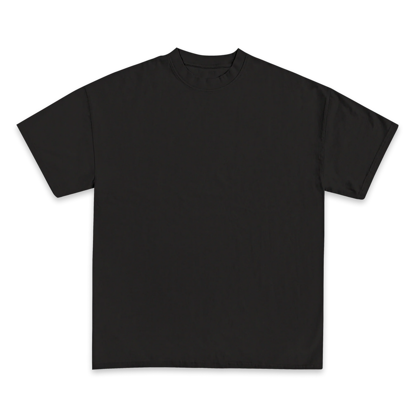 Custom Print Tee — Black front