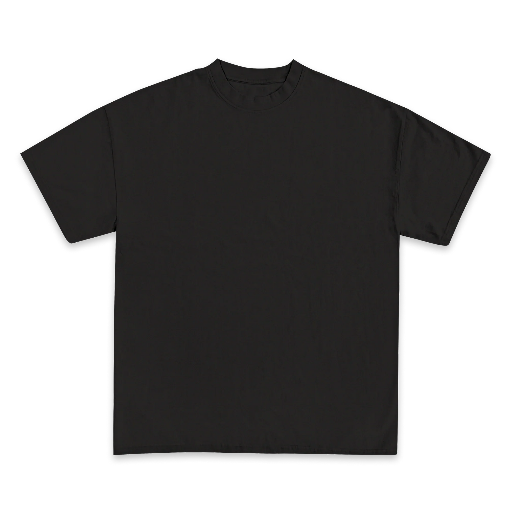 Custom Print Tee — Black front