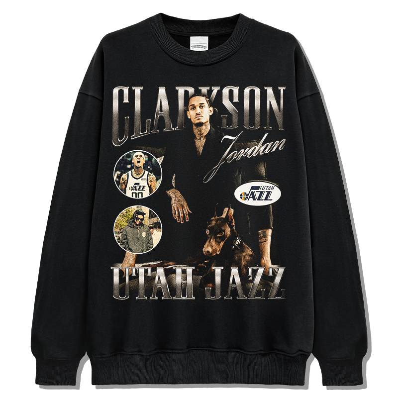 Jordan Clarkson Sweatshirt NBA in heavyweight 240gsm cotton