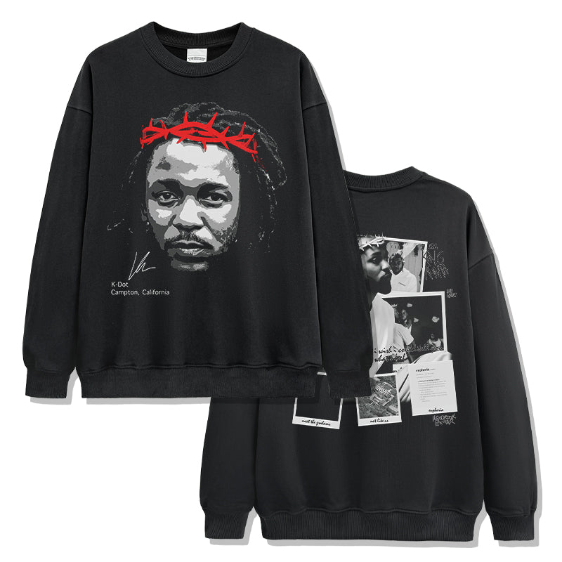 King Kunta By Kendrick Lamar Signature Sweatshirt tribute tee in heavyweight cotton