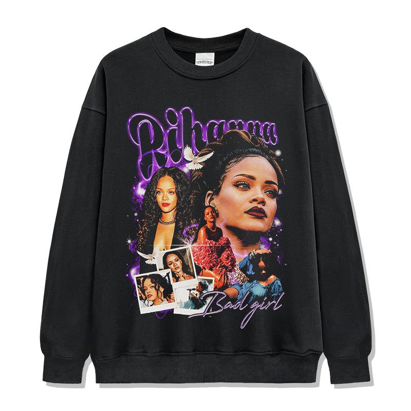 Bad Girl By Rihanna Sweatshirt in heavyweight 240gsm cotton