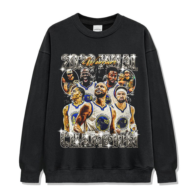 Warriors Championship Sweatshirt NBA in heavyweight 240gsm cotton