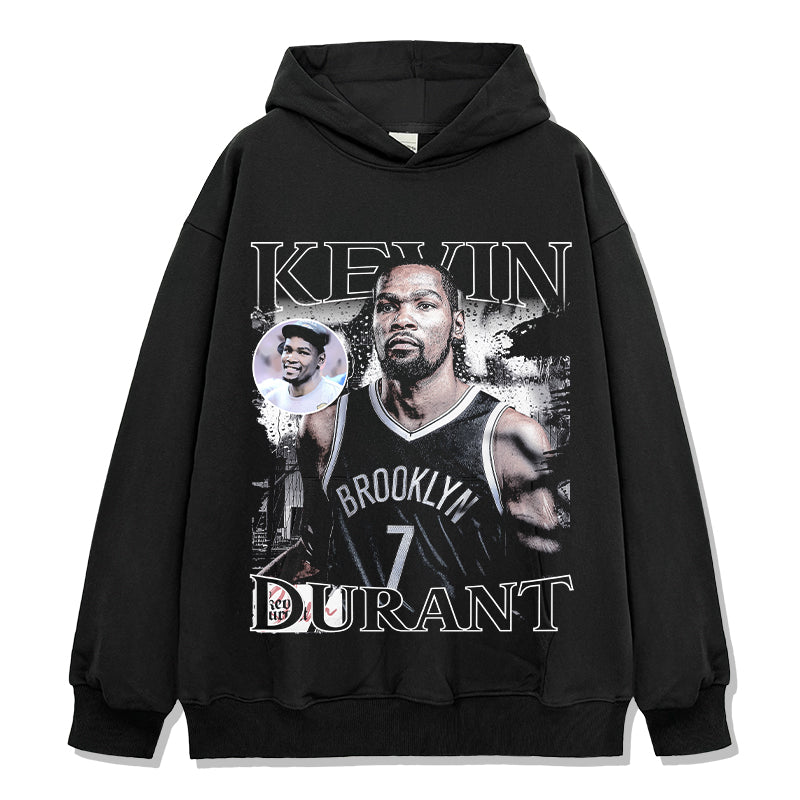 Kevin Durant Hoodie NBA in heavyweight 240gsm cotton