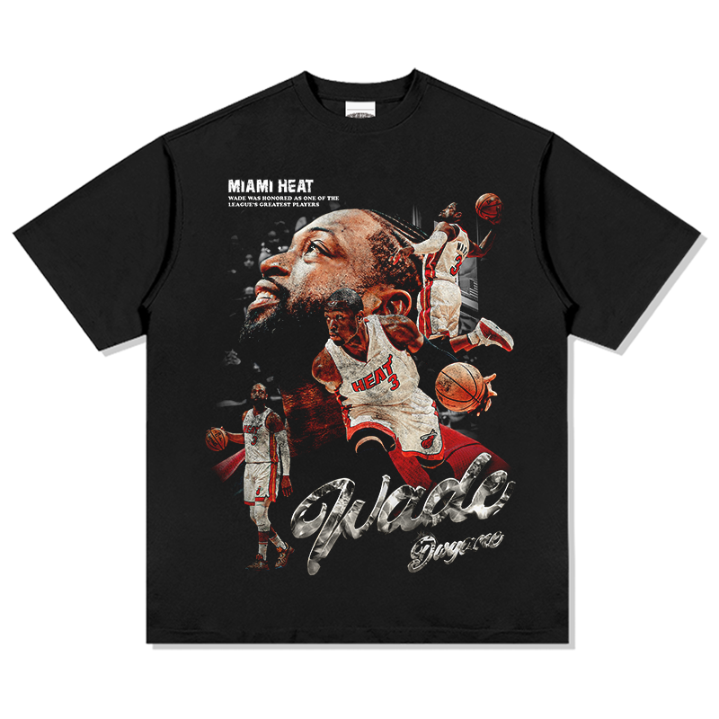 Dwyane Wade Tee NBA in heavyweight 240gsm cotton