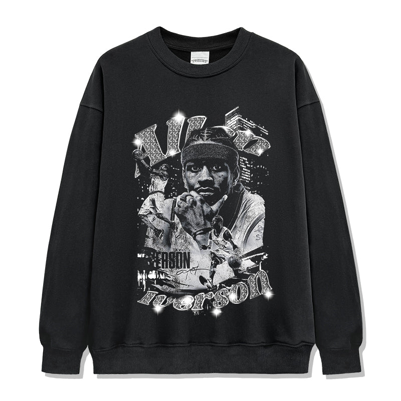 Allen Iverson Sweatshirt NBA tribute tee in heavyweight cotton