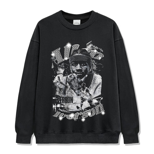 Allen Iverson Sweatshirt NBA tribute tee in heavyweight cotton