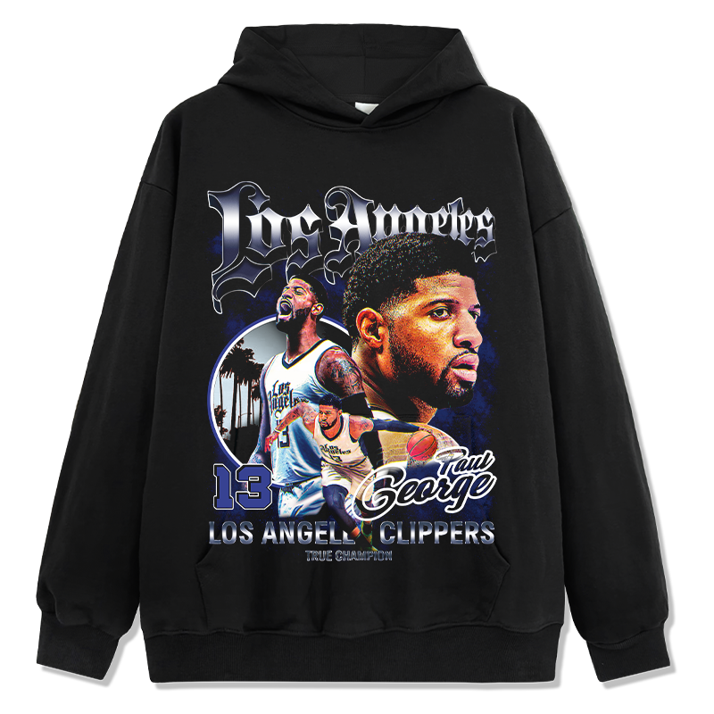 Paul George Hoodie NBA in heavyweight 240gsm cotton