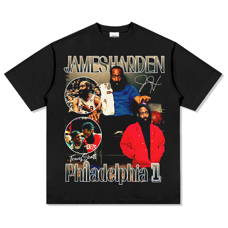 James Sharden Tee NBA tribute tee in heavyweight cotton