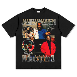James Sharden Tee NBA tribute tee in heavyweight cotton