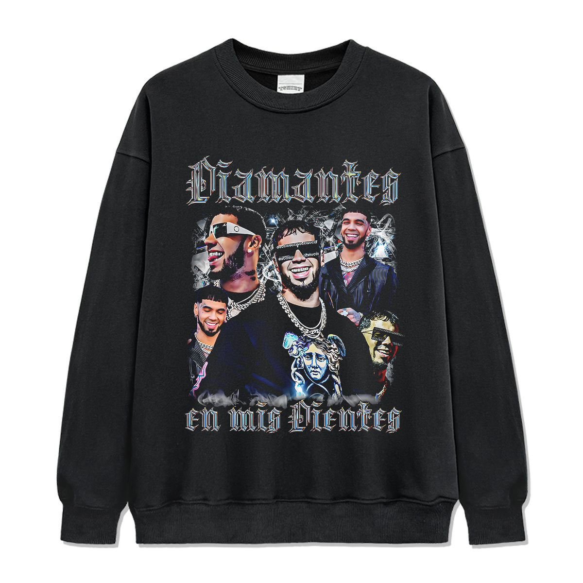 Diamantes En Mis Dientes By Anuel Aa Sweatshirt