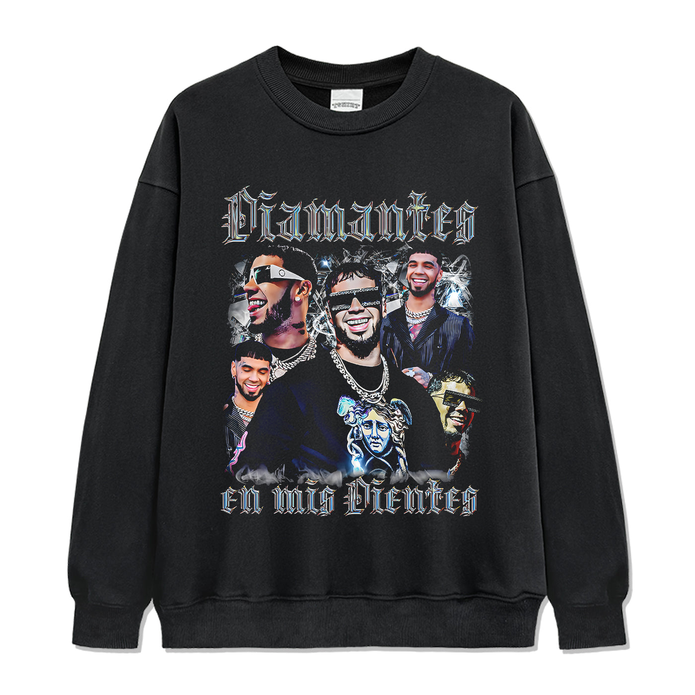 Diamantes En Mis Dientes By Anuel Aa Sweatshirt