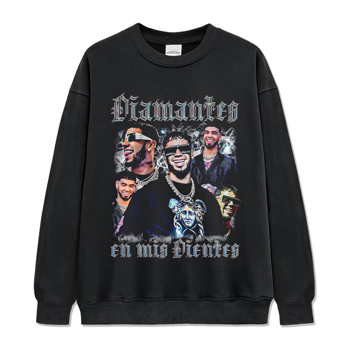 Diamantes En Mis Dientes By Anuel Aa Sweatshirt