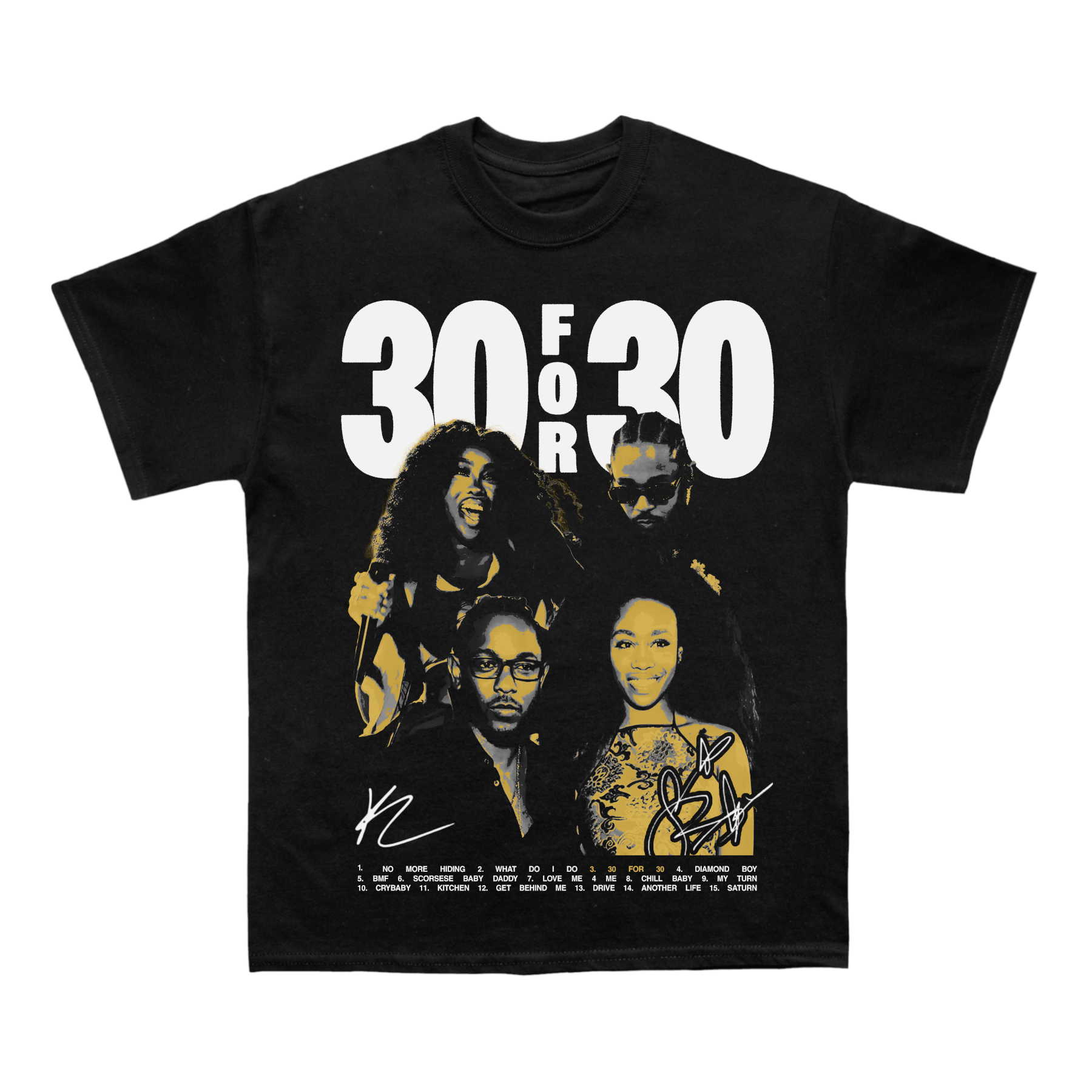 Kendrick & Sza "30 For 30" TEE