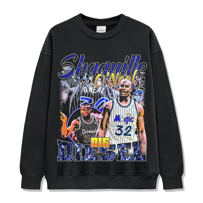 Shaquille O’Neal Sweatshirt NBA in heavyweight 240gsm cotton