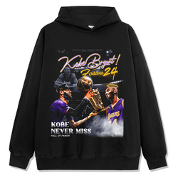 Kobe Bryant Hoodie NBA in heavyweight 240gsm cotton