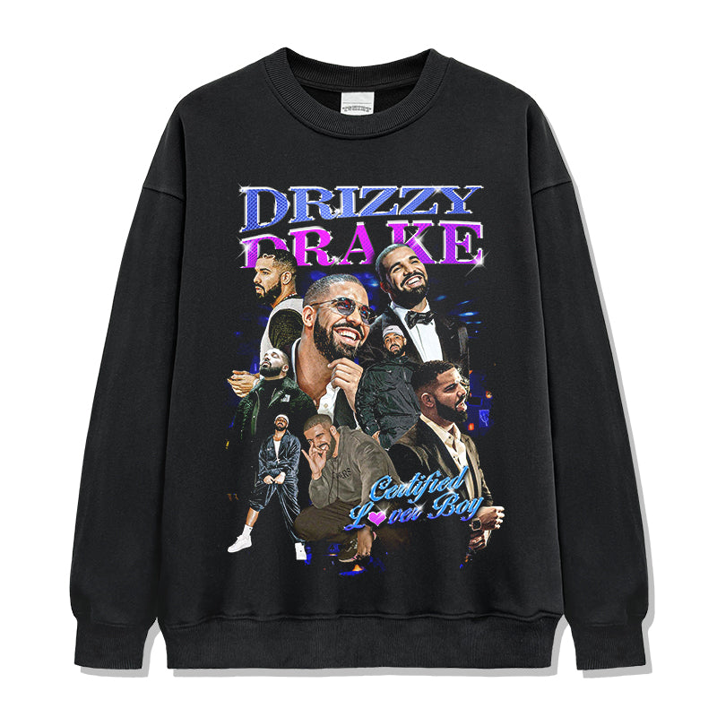 Drizzy Drake Sweatshirt tribute tee in heavyweight cotton