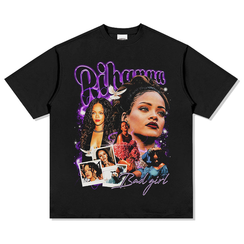Bad Girl By Rihanna Tee in heavyweight 240gsm cotton