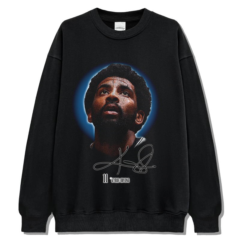 Kyrie Irving Sweatshirt NBA tribute tee in heavyweight cotton