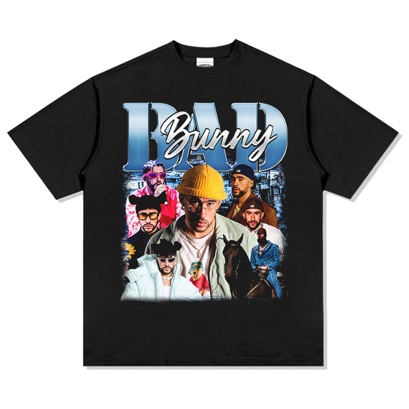 Bad Bunny Tee tribute tee in heavyweight cotton