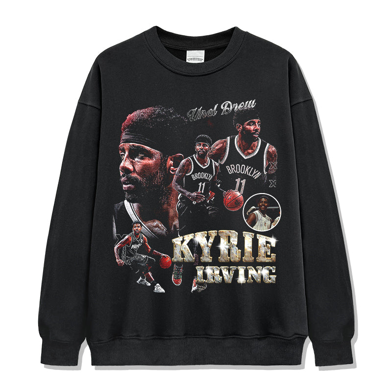 Kyrie Irving Sweatshirt NBA tribute tee in heavyweight cotton