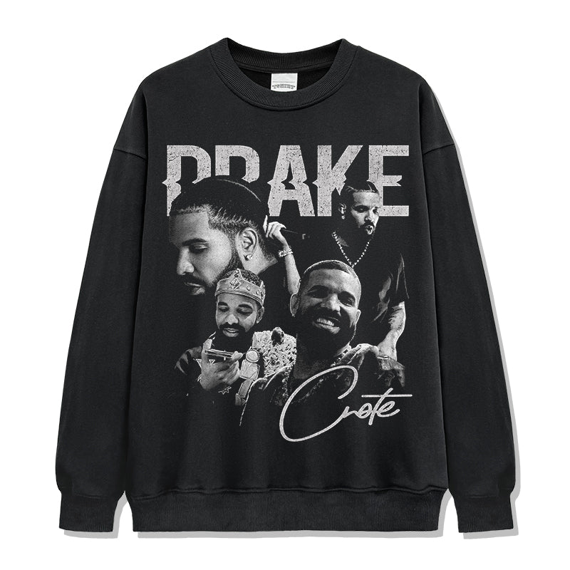 Drake Signature Sweatshirt tribute tee in heavyweight cotton