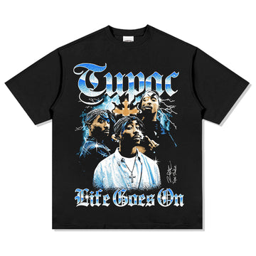 Life Goes On By Tupac Shakur Signature TEE