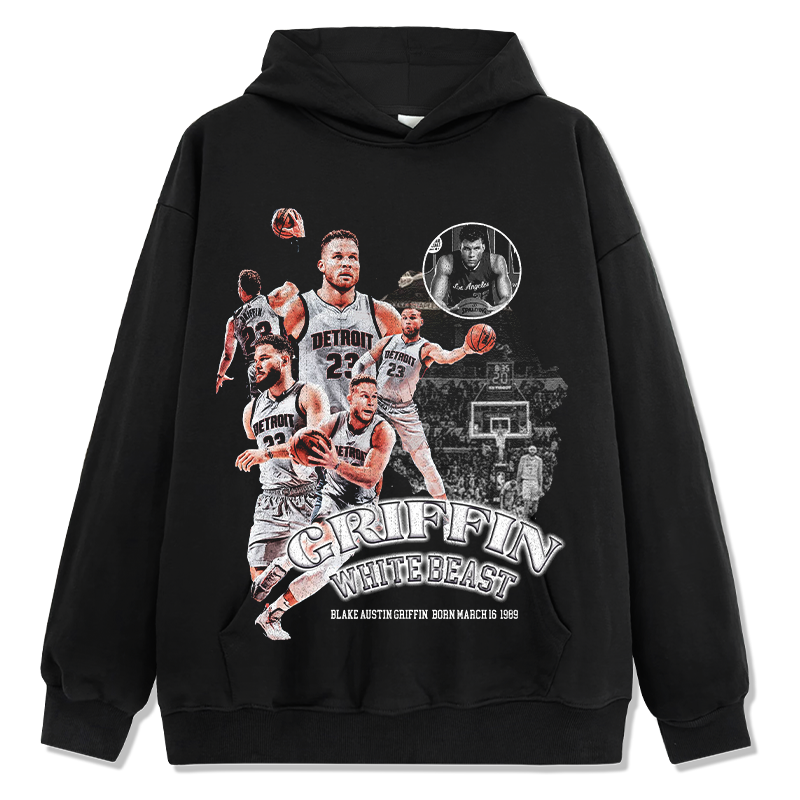 Blake Griffin Hoodie NBA tribute hoodie in heavyweight cotton