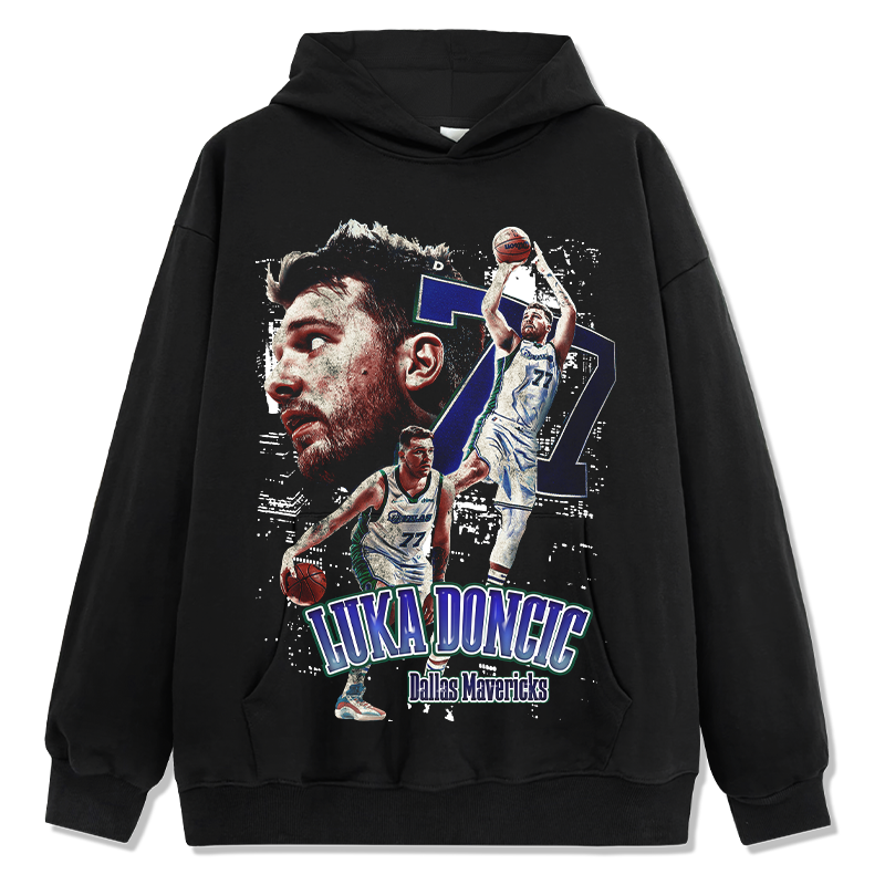 Luka Doncic Hoodie NBA in heavyweight 240gsm cotton