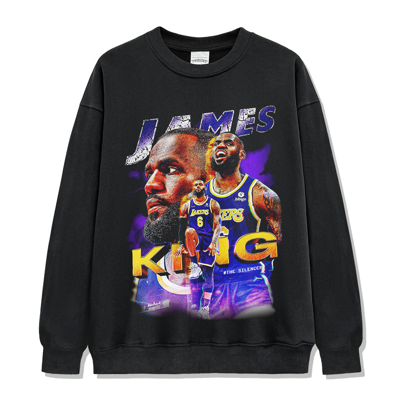 Lebron James Sweatshirt NBA in heavyweight 240gsm cotton