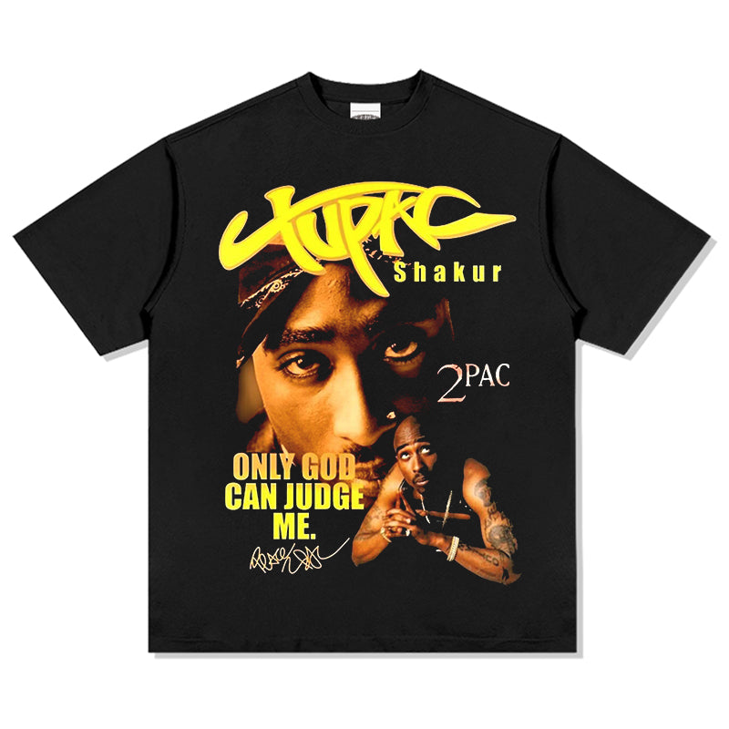 Only God Can Judge Me  By Tupac Shakur Signature TEE