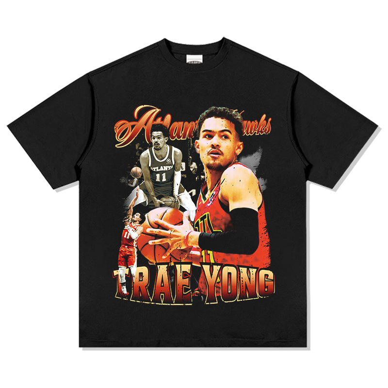 Trae Young Atlanta Hawks guard fan-made graphic tee designed in Toronto by 6ix Merchandise