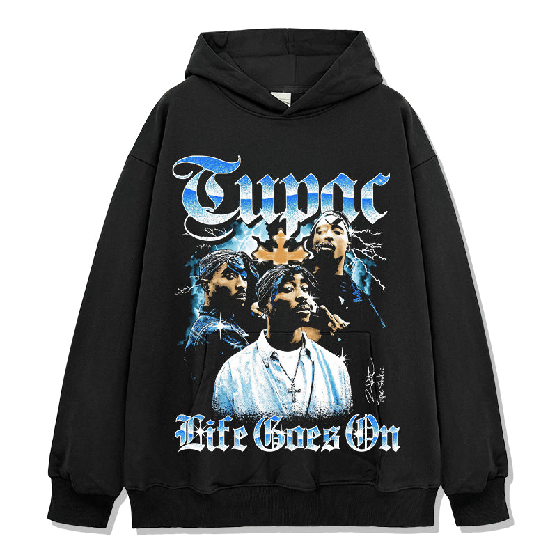 Life Goes On By Tupac Shakur Signature Hoodie