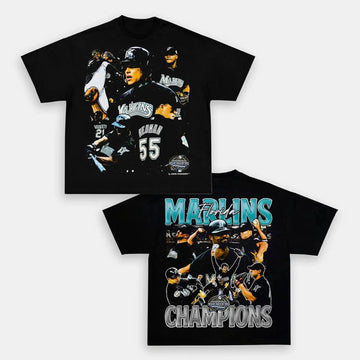 World Series champs Marlins Back Design TEE