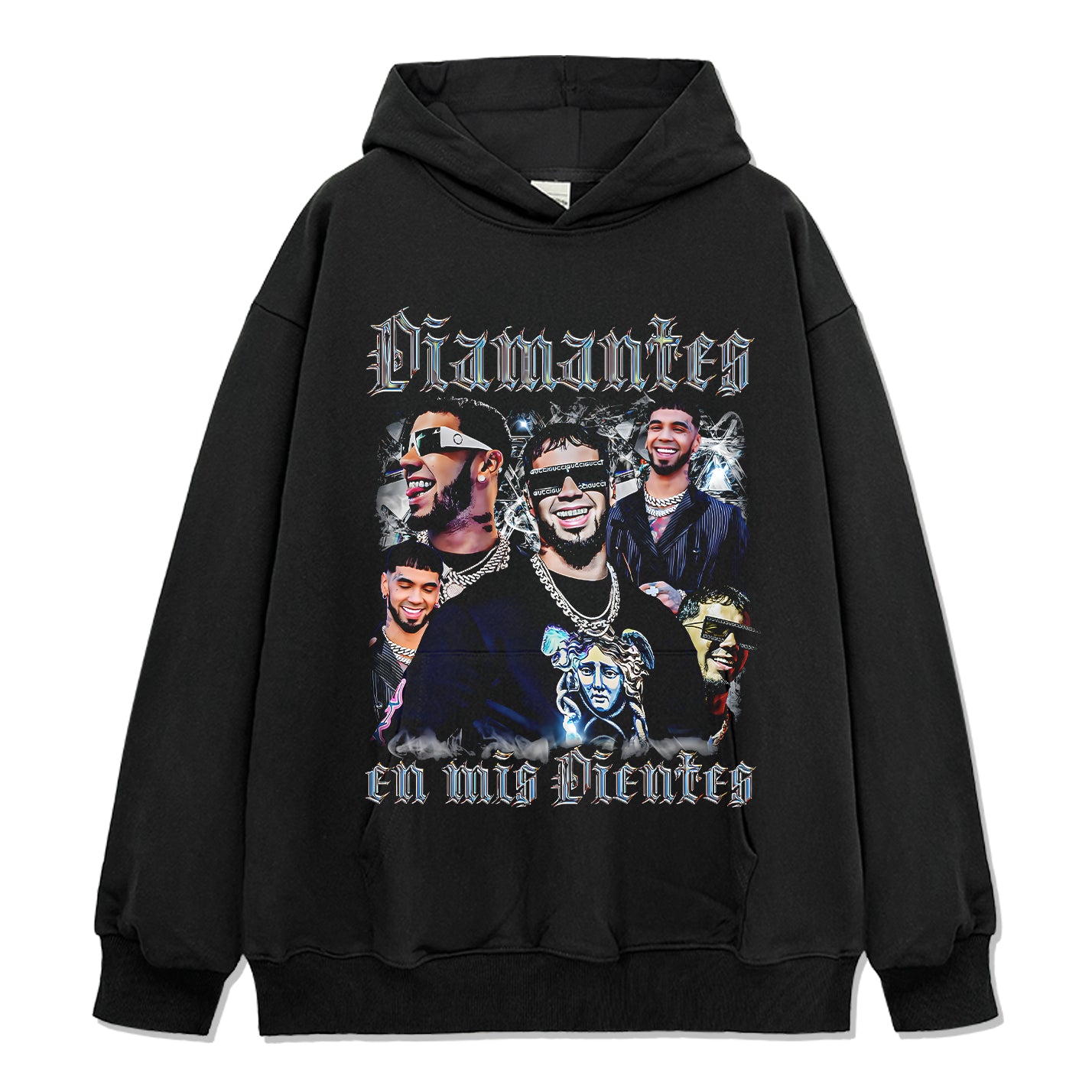 Diamantes En Mis Dientes By Anuel Aa Hoodie