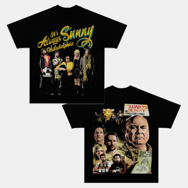 IT'S ALWAYS SUNNY IN PHILADELPHIA BACK DESIGN TEE