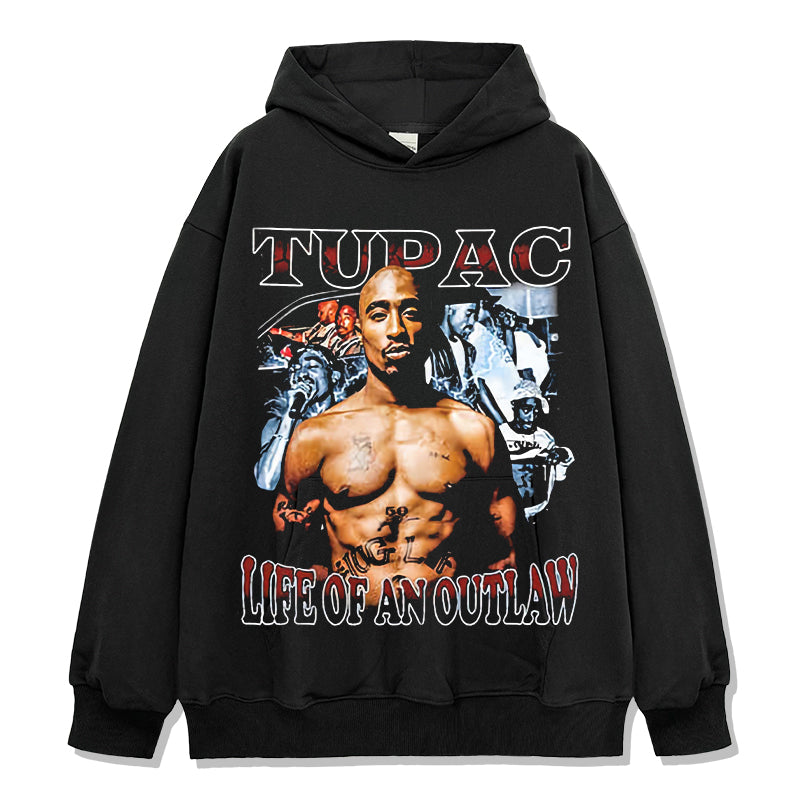 Life Of An Outlaw By Tupac Shakur Hoodie