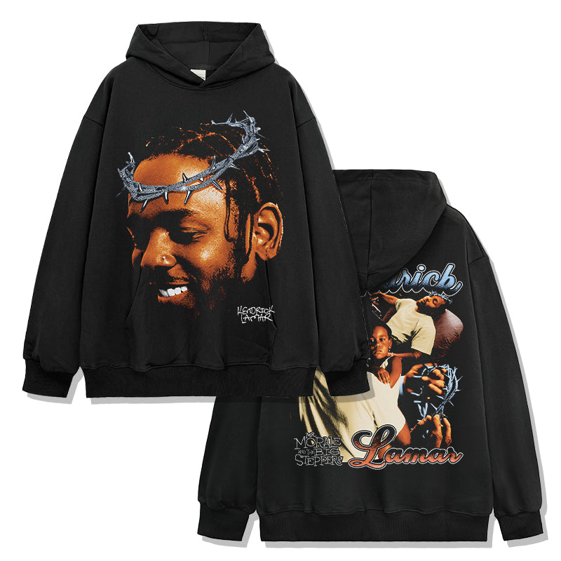 Kendrick Lamar Signature Hoodie tribute hoodie in heavyweight cotton