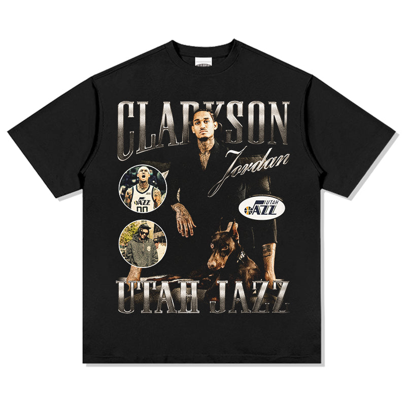 Jordan Clarkson Tee NBA in heavyweight 240gsm cotton